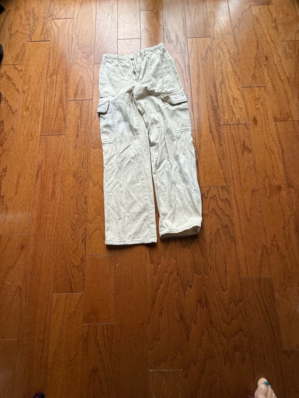 Zara Beige Cargo Trousers